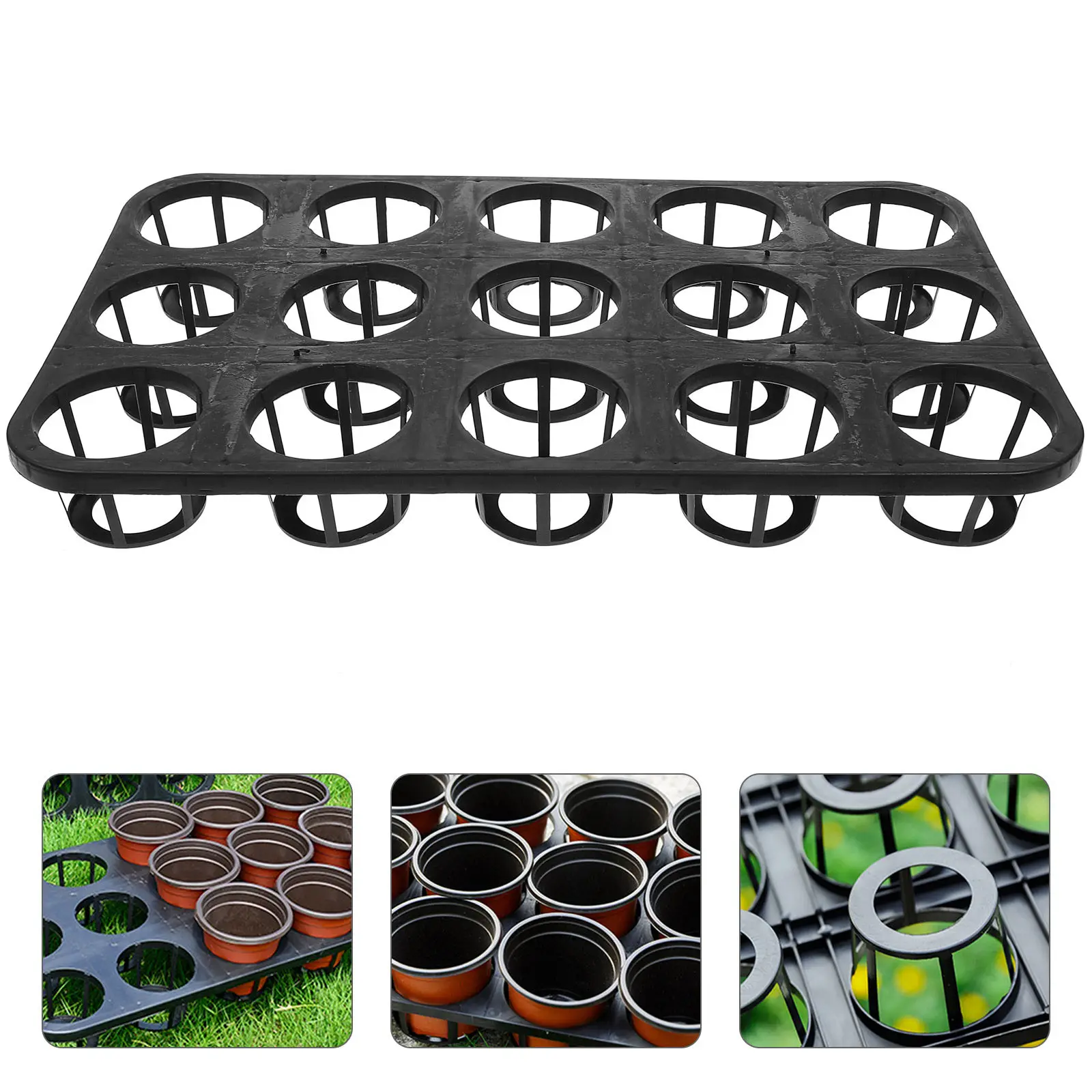 

2 Pcs Planter Drainage Tray Planting Mesh Pot Plate Plastic Trays for Plants Saucers Propagation