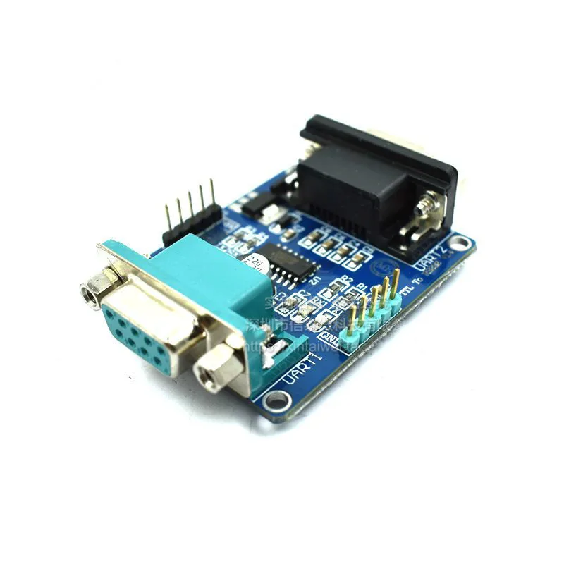 Rs232 de alta qualidade ao módulo de ttl/rs232 ao módulo de uart o módulo da porta serial da dobro-cabeça suporta 3.3v/5v