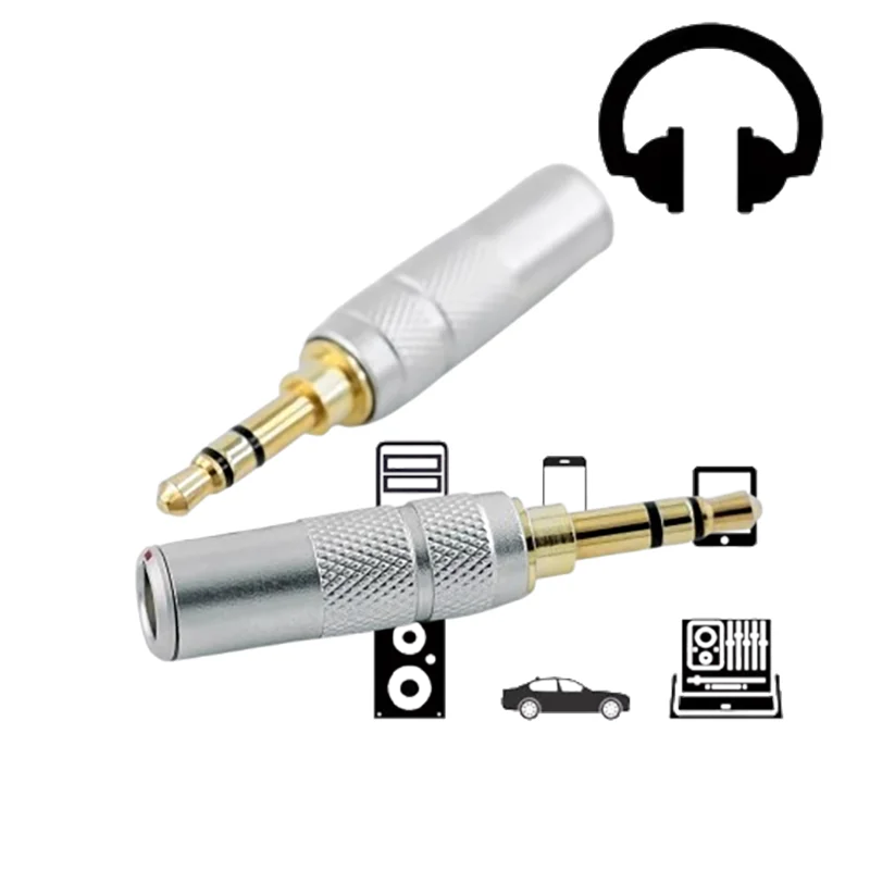 

Premium 24K Gold-Plated 6.3mm to Dual 3.5mm Stereo Adapter for HiFi Headphones [HD800/S/820, Dharma, Sundara, Focal, Sony]​