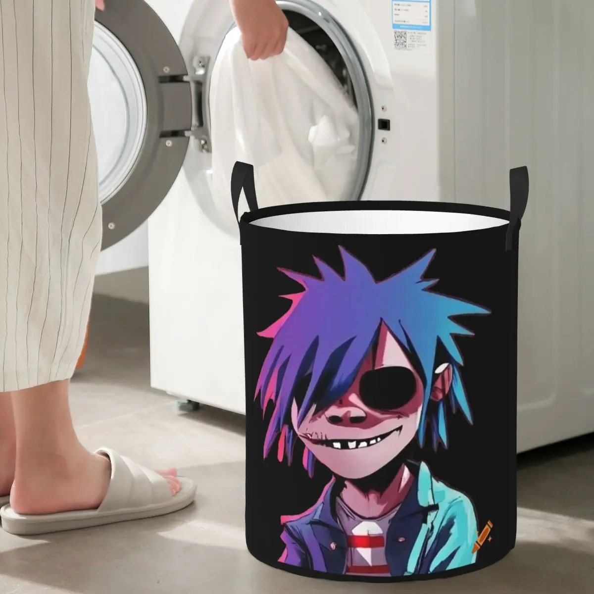 

Gorillaz Foldable Laundry Baskets Dirty Clothes Sundries Storage Basket Home Organizer Box