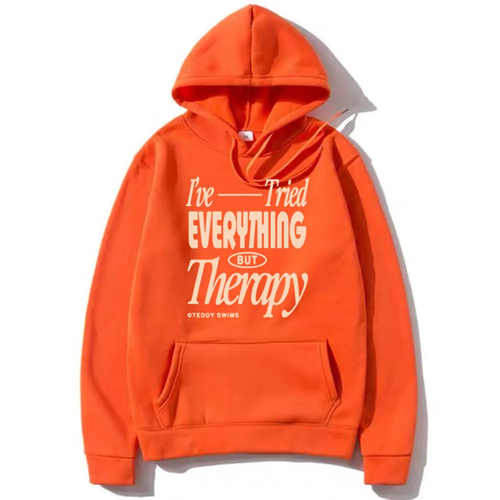 TeddySwims I've Tried Everything But Therapy Party 2 Hoodies 2025 New Album Printing Sweatshirts Unisex Sudaderas Women Men Tops