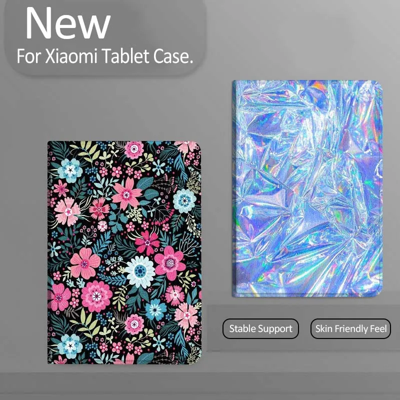 

Cool Crinkled Foil Sheet Tablet Case For Xiaomi Redmi Mini Pad SE K 2 4 5 6 7 8 2023 2025 11 8.8 11.2 10.1 Pro Gift