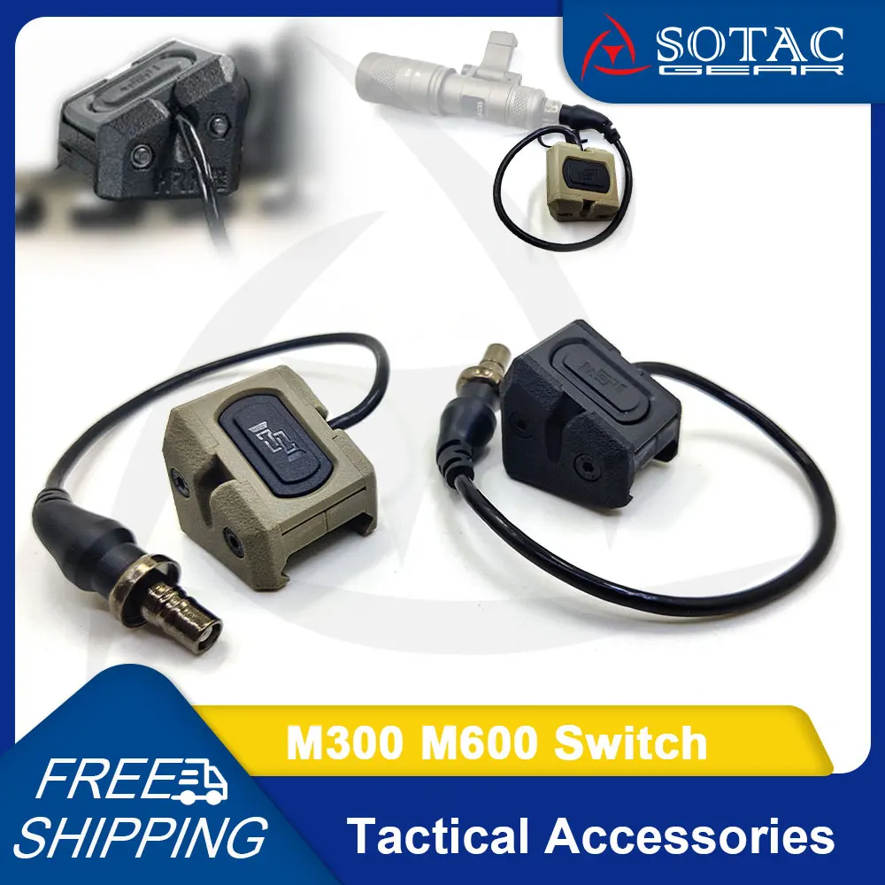 

SOTAC Weapon ModButton Pressure Switch Button for M300 M600 Tactical Flashlight Light Accessories