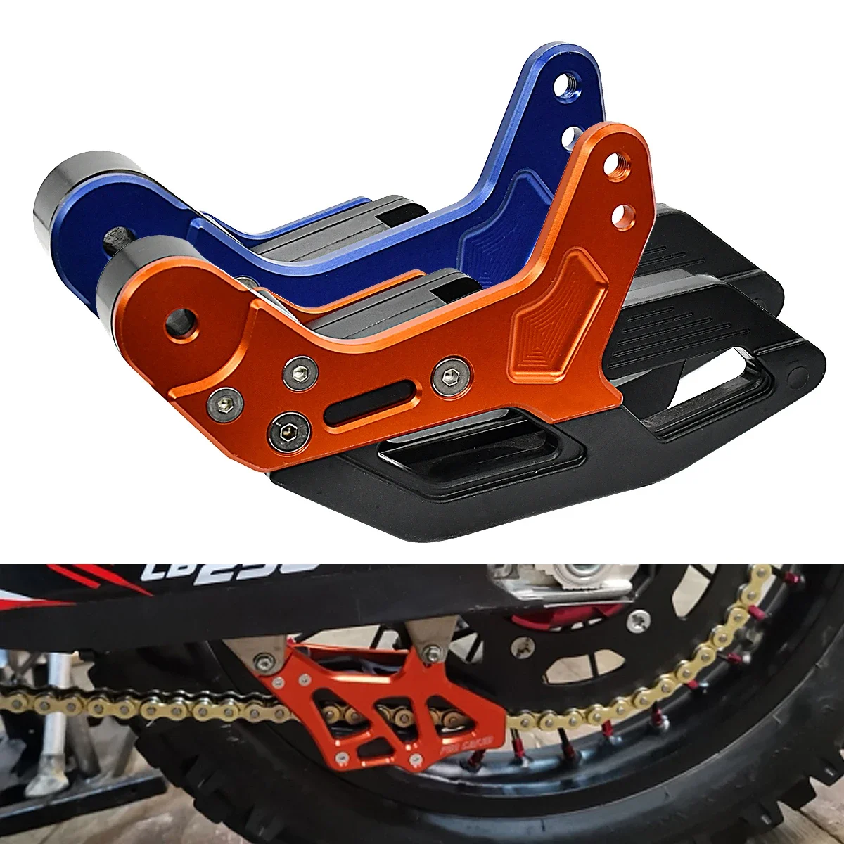 

Motocross Chain Guide Guard For KTM EXC EXCF SX SXF XCF XCFW Husqvarna TC TE FE 125-501 FREERIDE 250R 350 SMC R ABS 2008-2021