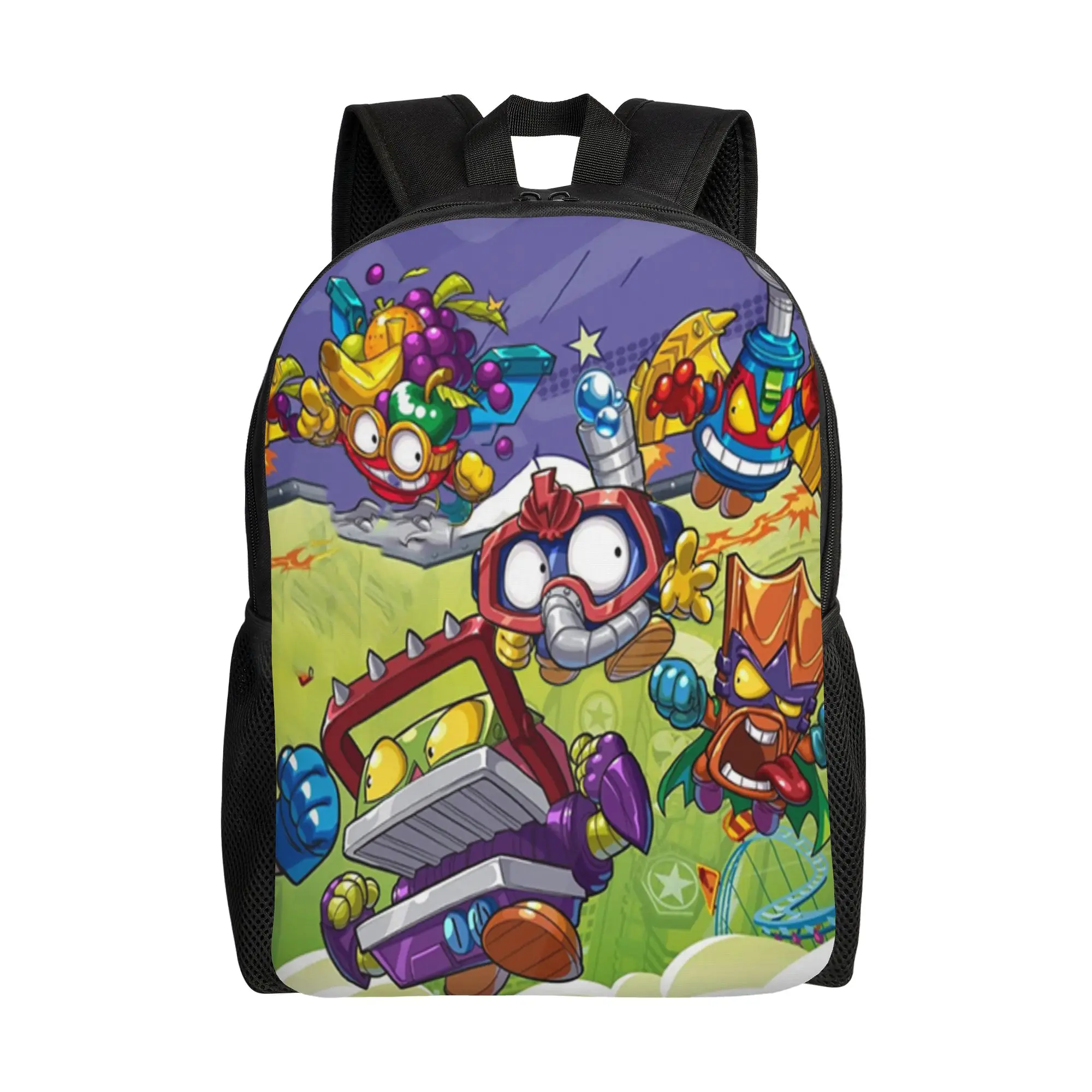 

Super Zings Backpack Men Polyester Outdoor Backpacks Soft Cute High School Bags Rucksack