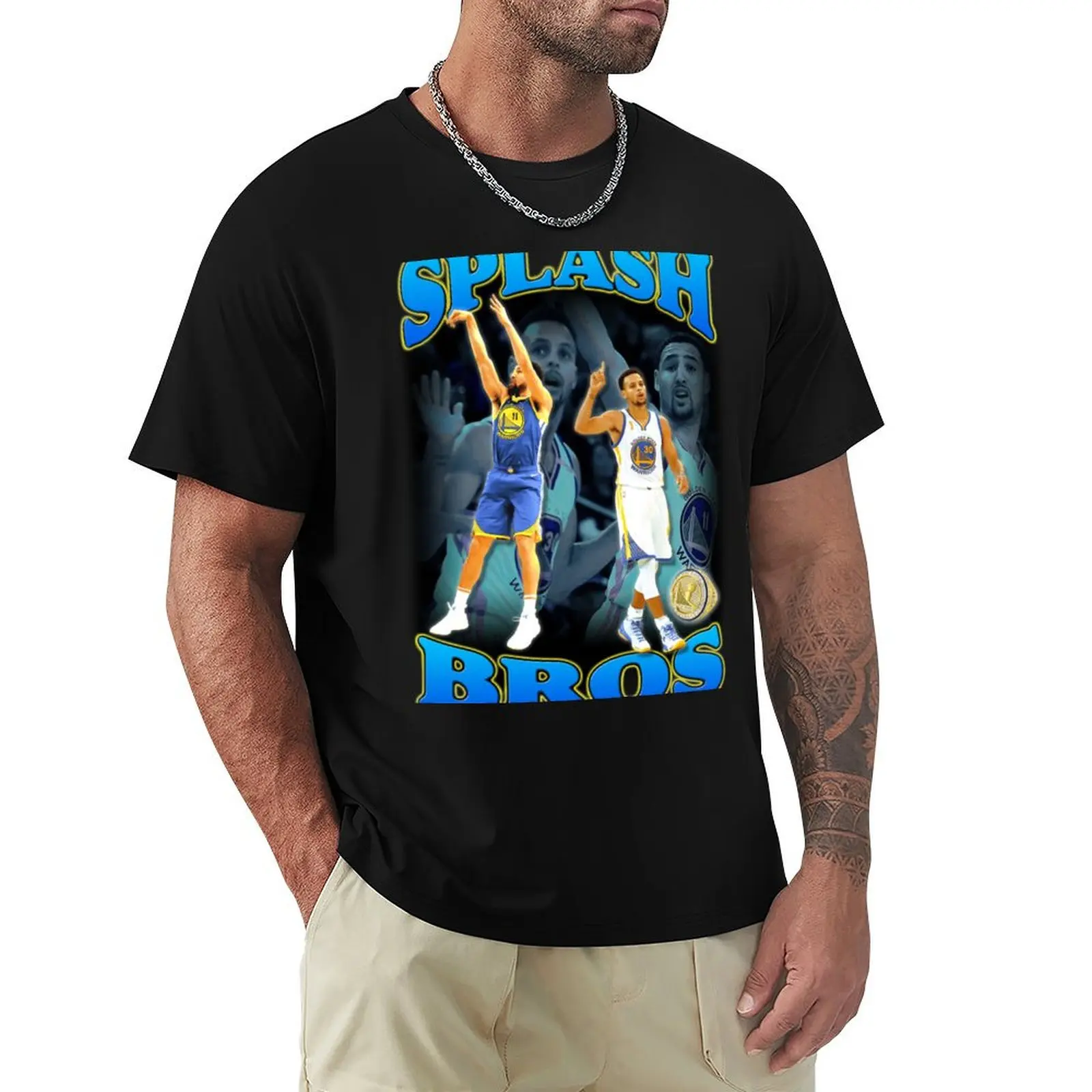 Splash Bros T-Shirt Casual Graphic Print Tee