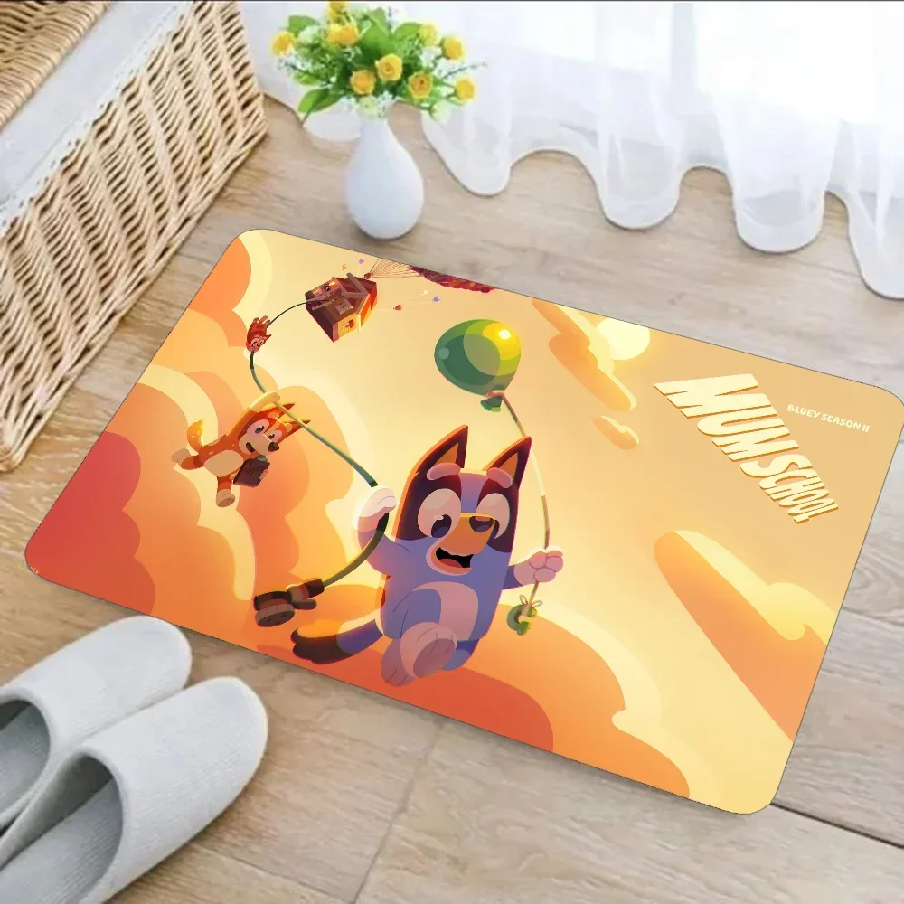 Cartoon B-Blueys Floor Mat Doormats Home Carpet Foot Mat Bathroom Absorbent Mats Anti-Slip Mats Home Decor