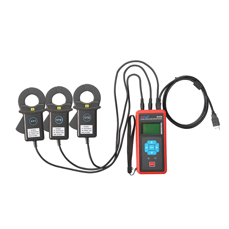 2024 New ETCR8300 Three Channel Clamp Current Tester Long Life For Circuit Insulation Troubleshooting