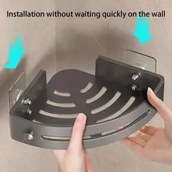 Corner Shower Organizer No Drilling Shelf Adjustable Waterproof Strong self Adhesive Quick Installation Corner Shower accessory