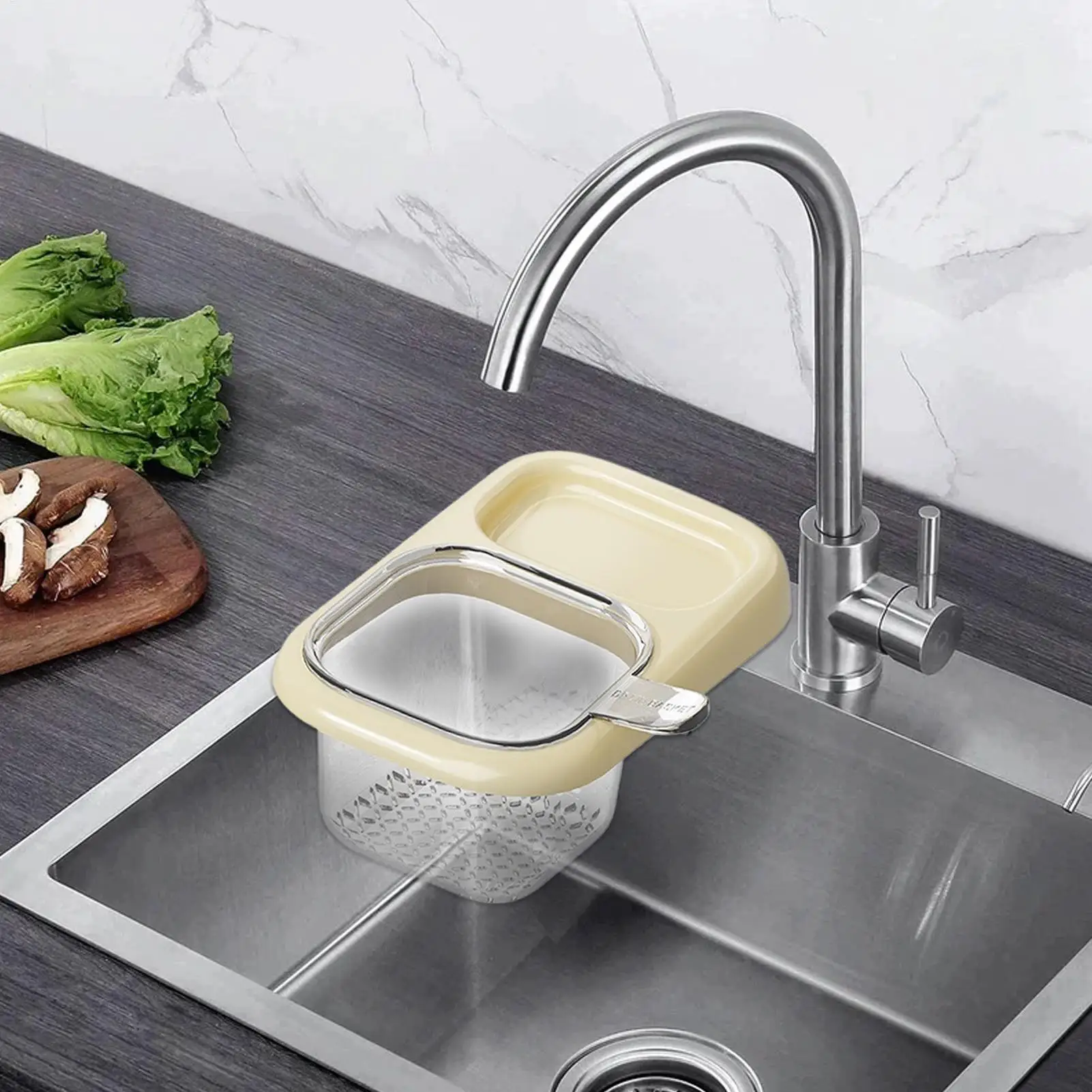

Sink filter basket kitchen waste filter leftovers filter basket residue anti-blocking drain basket suction cup sink drain basket