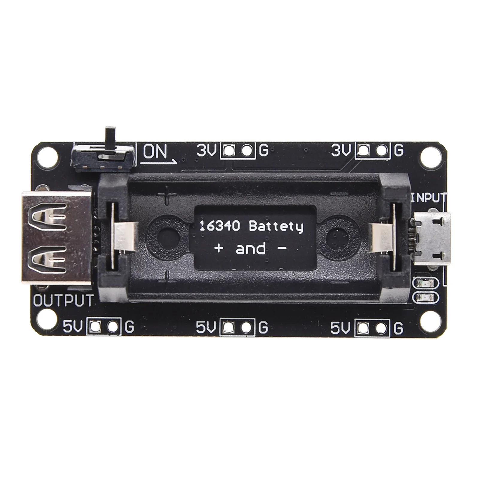 

Dual 18650 Lithium Battery Shield V8 3V1A 5V 3A Micro USB Power Bank Battery Charging Module For Wifi ESP8266 ESP32