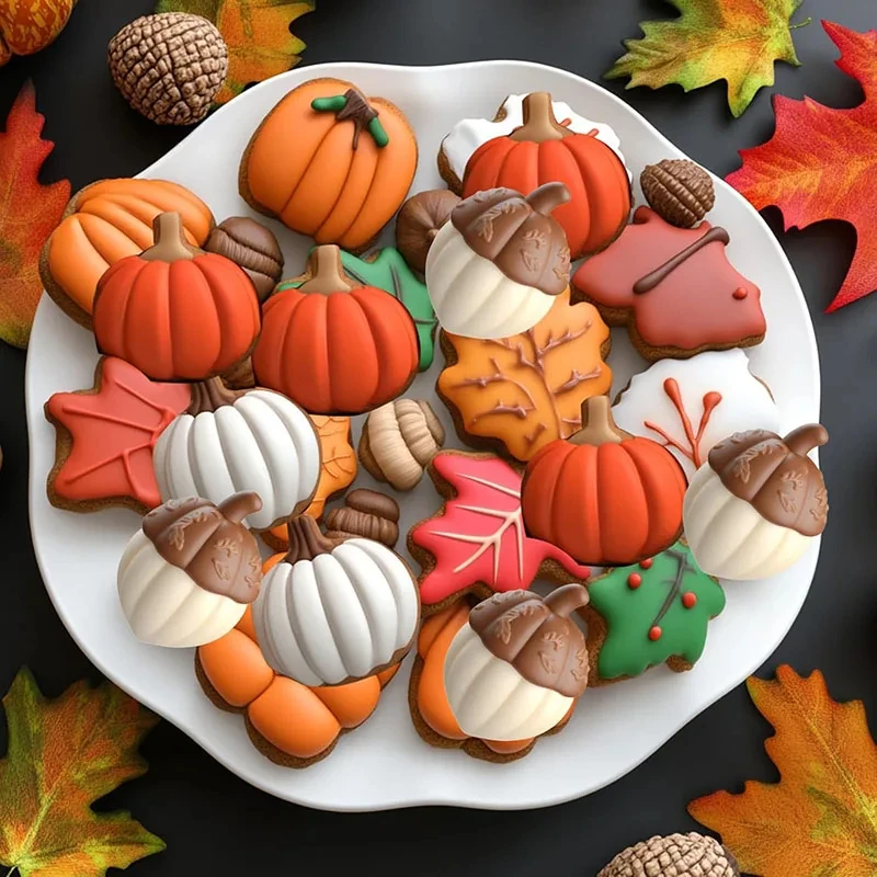 

18 Cavities Halloween Scary Silicone Mold Chocolate Gummy Mould Cake Decoration Baking Mold Hat Skull Tomb Pumpkin Maple Leaf