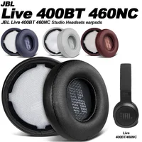 Almohadillas para auriculares JBL Live 400BT live 460NC, almohadillas de repuesto, orejeras, tela de malla suave, cubiertas de memoria, proteína de esponja