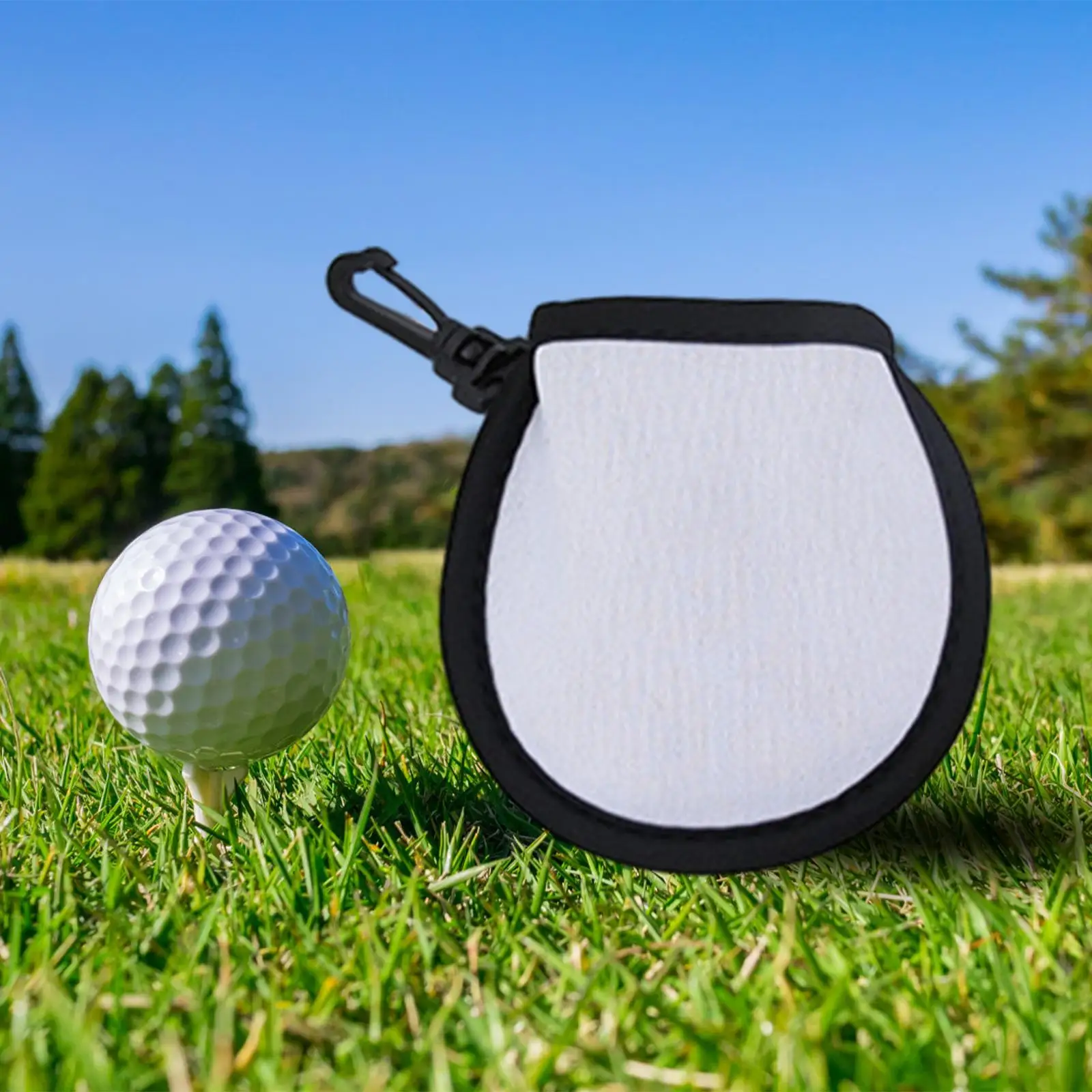 Reusable Golf Ball Cleaner Washer Pouch Golf Ball Washer Bag Quickly Drying Wiping  for  Wiping Small Ball Accessories