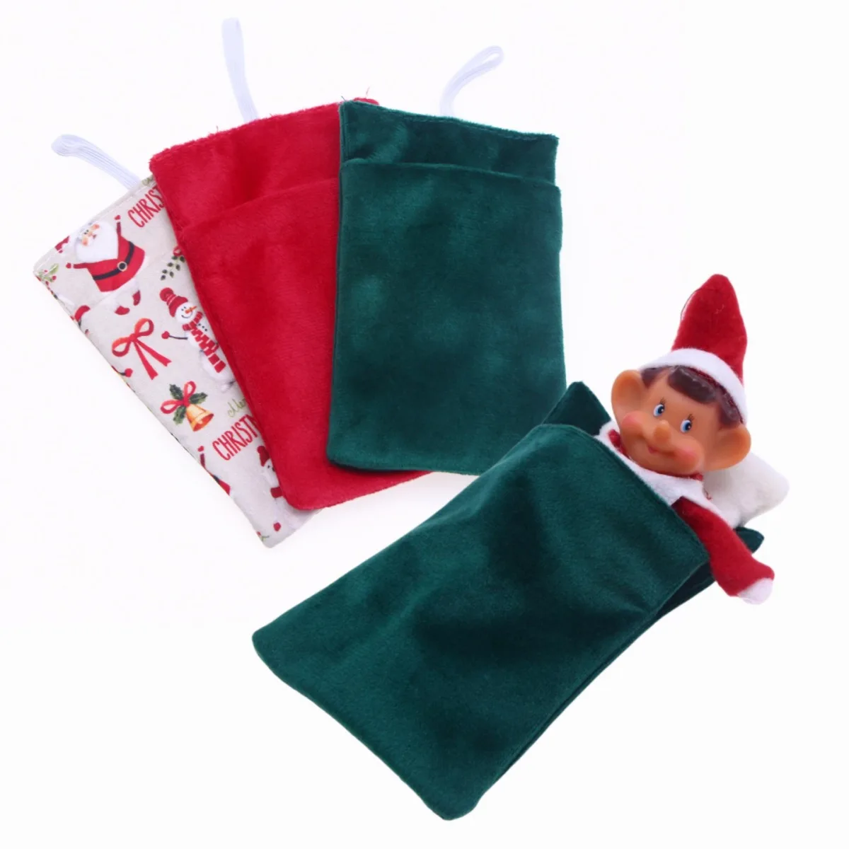 1Pc New Doll House OB11 Christmas Bookshelf Elf Doll Sleeping Bag Dollhouse Miniature  Outdoor Scene Prop Model Accessories