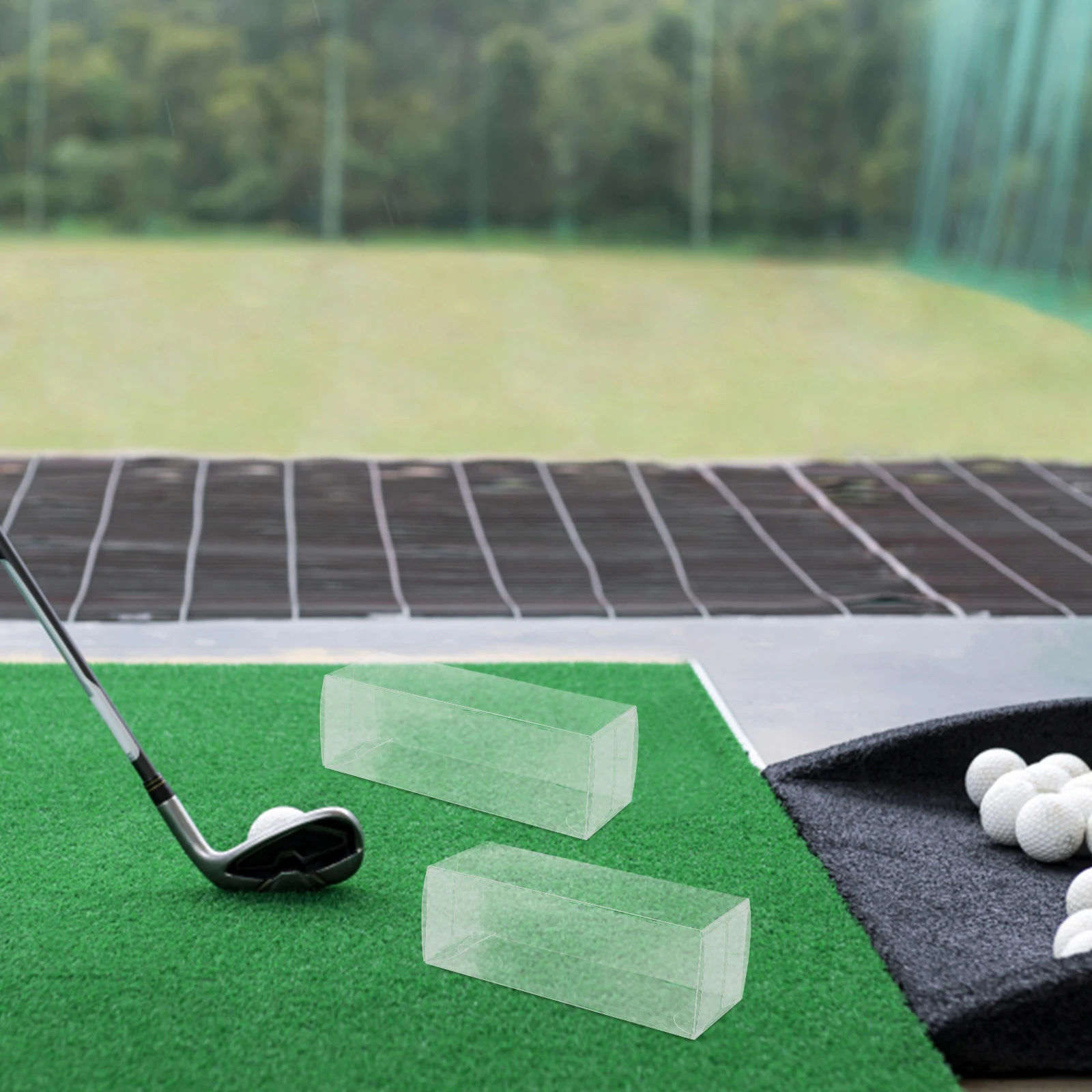 

3Pcs Golf Ball Packaging Box Premium Clear Plastic Container for Sports Balls Compact Storage Solution Golf Ball Carrier