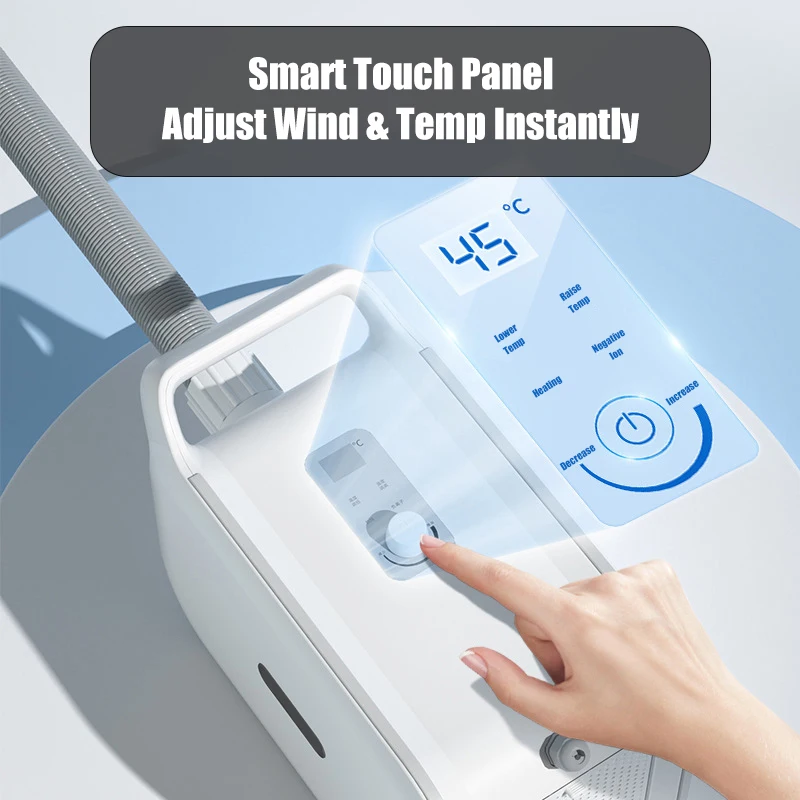 Powerful Professional Electric Pet Grooming Dryer Blower Low Noise Temperature Control Wind Speed Control Multi-Function Pet