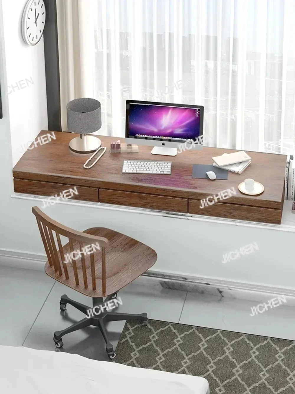 HS 1.2-1.4-1.6-1.8-2 M Custom Bay Window Desk 0.8 Bedroom Computer Desk