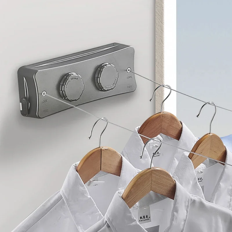 

Double Layer Clothes Dryer Rack, Bathroom Drying Hanger, Laundry Drying Rack WB3029