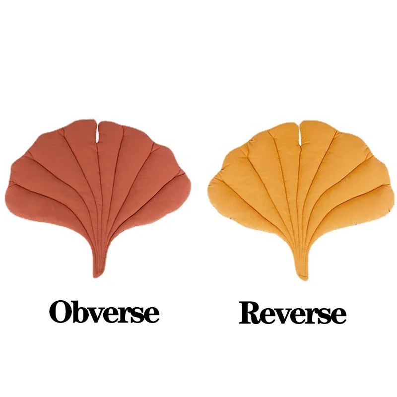 Cotton Pet Floor Mat Leaf Shaped Thickened Cat Dog Sleeping Cushion for Indoor Kennel Crate Sofa Four Season Use