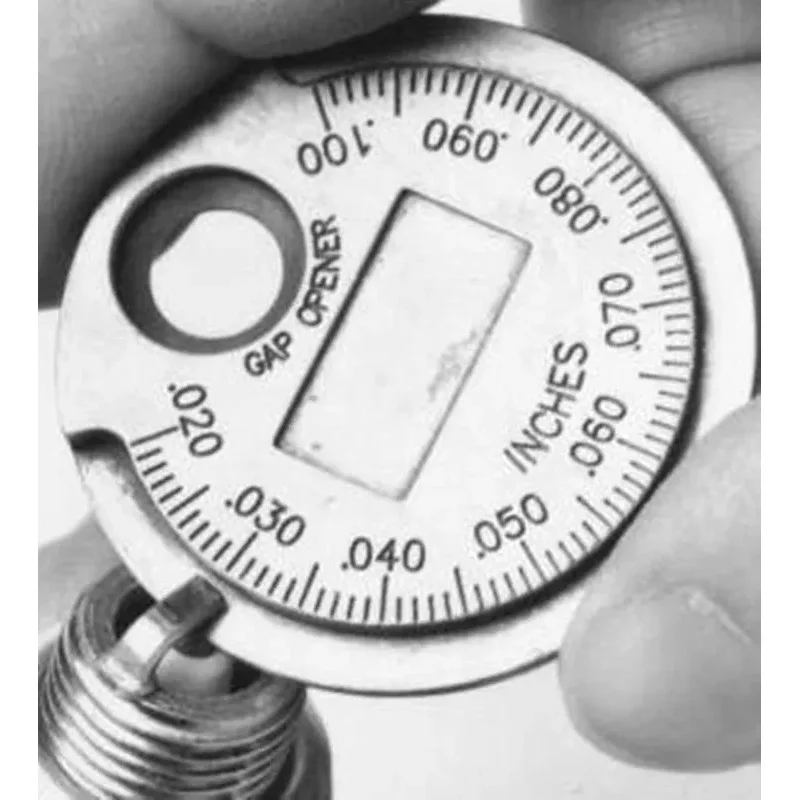 1pc Spark Plug Gap Gauge Tool Measurement Coin-Type 0.6-2.4mm Range Spark Plug Gage Gap Tool Feeler