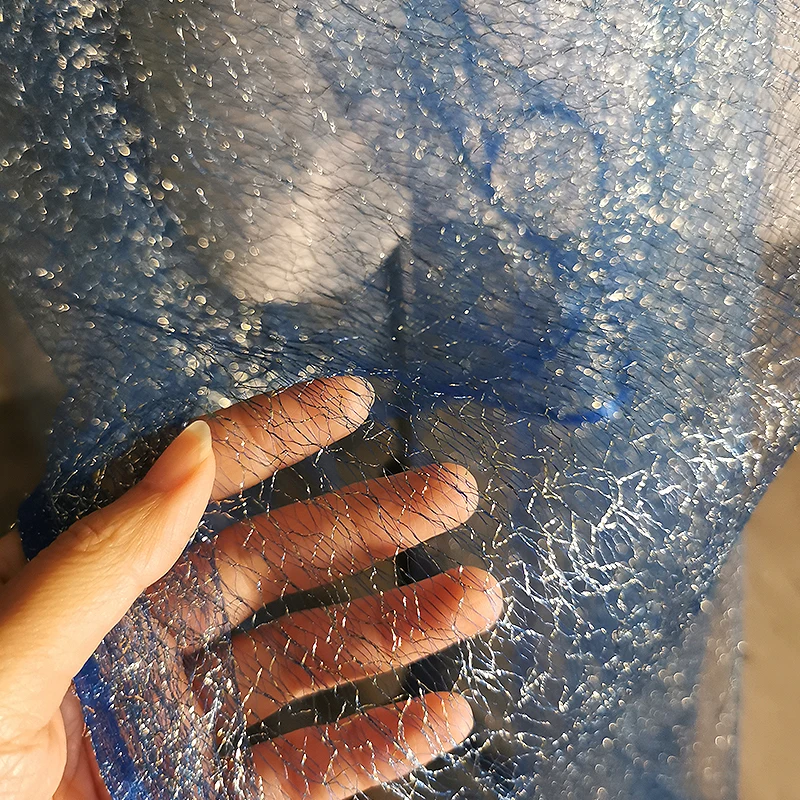 designer-fabric-irregular-hollow-out-mesh-blue-texture-mesh-transparent-cloth
