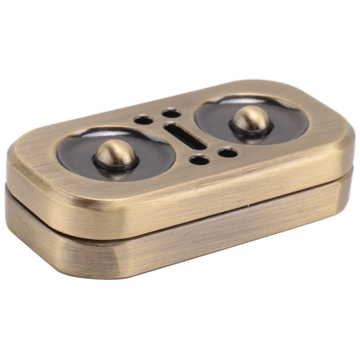 Sowa Fidget Rotate Slider EDC dla dorosłych metalowe zabawki Fidget zabawki antystresowe, antyczny brąz