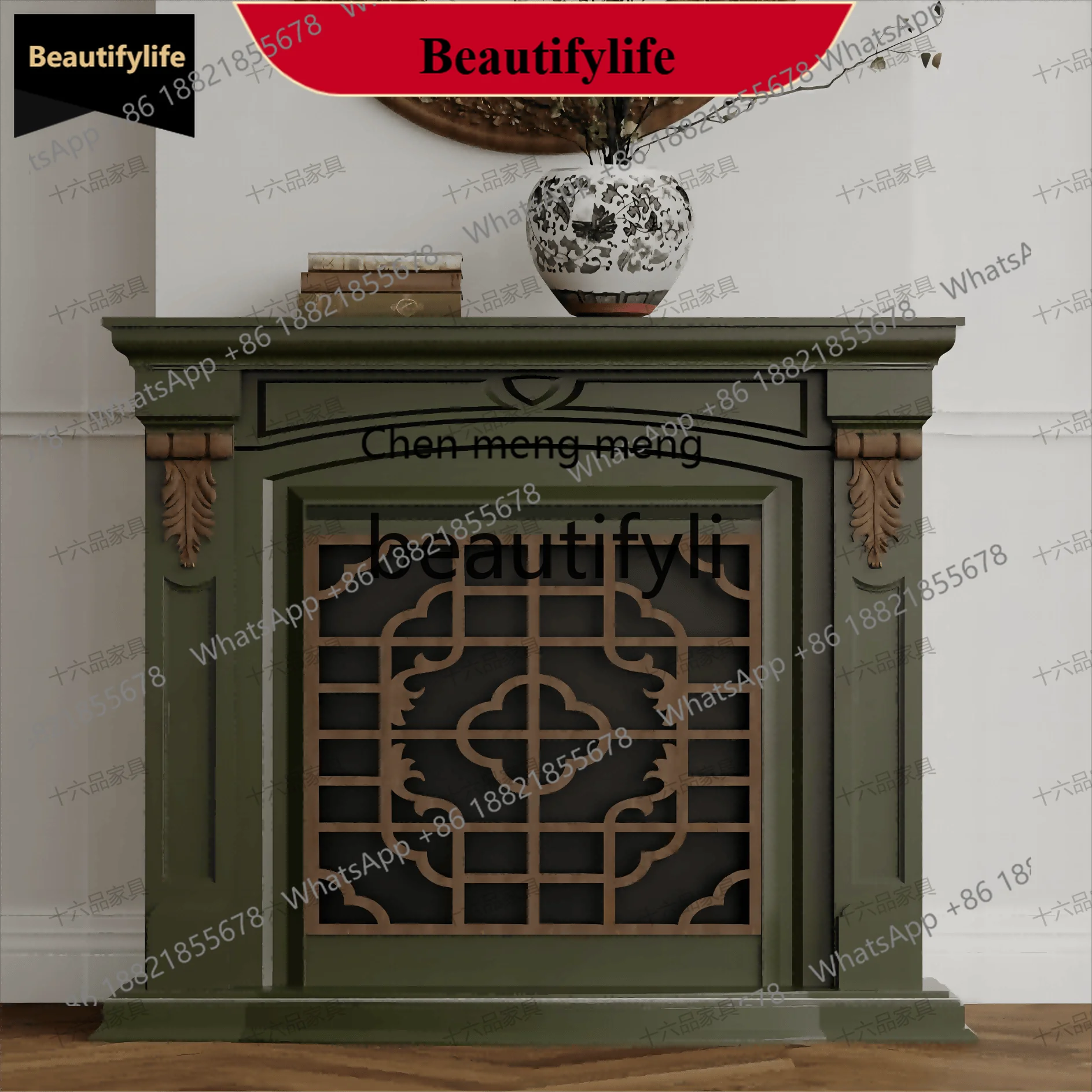 

D178 Новый камин в китайском стиле, декоративный шкаф для гостиной, входной каминный шкаф, стеллаж для хранения в спальне