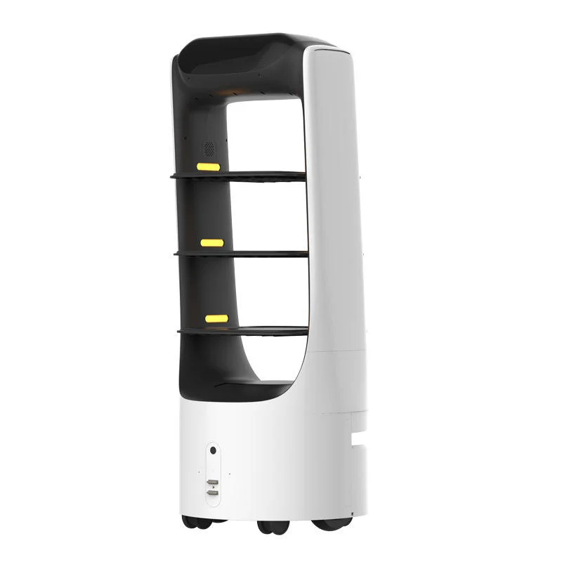 Robot Camarero Inteligente con Navegación Láser y Carga Automática para Restaurantes, Servicio de Entrega de Alimentos de Autoservicio