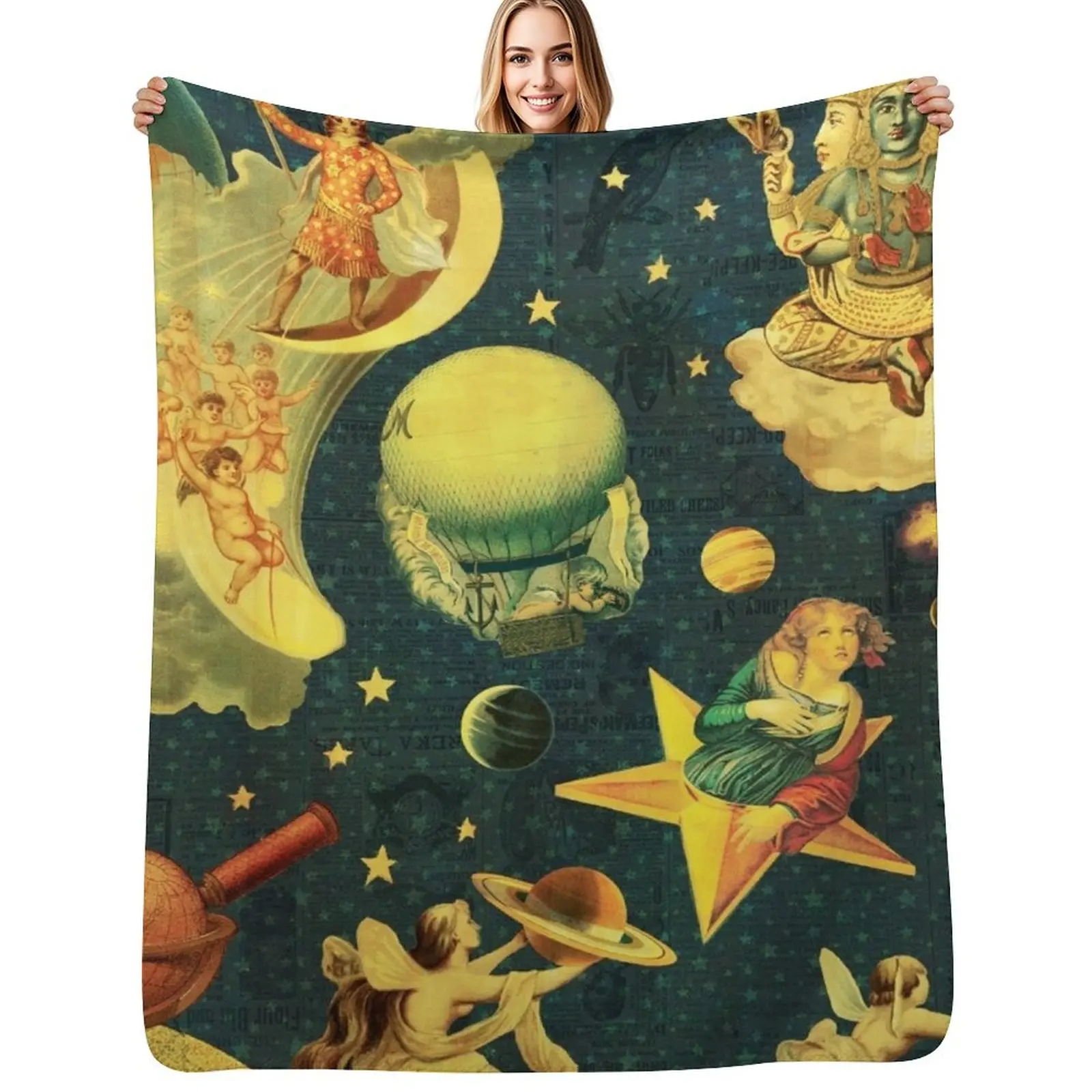 smashing mellon collie star 2021 Throw Blanket Sofa Throw Soft Big Loose Luxury St Travel Decorative Beds Blankets