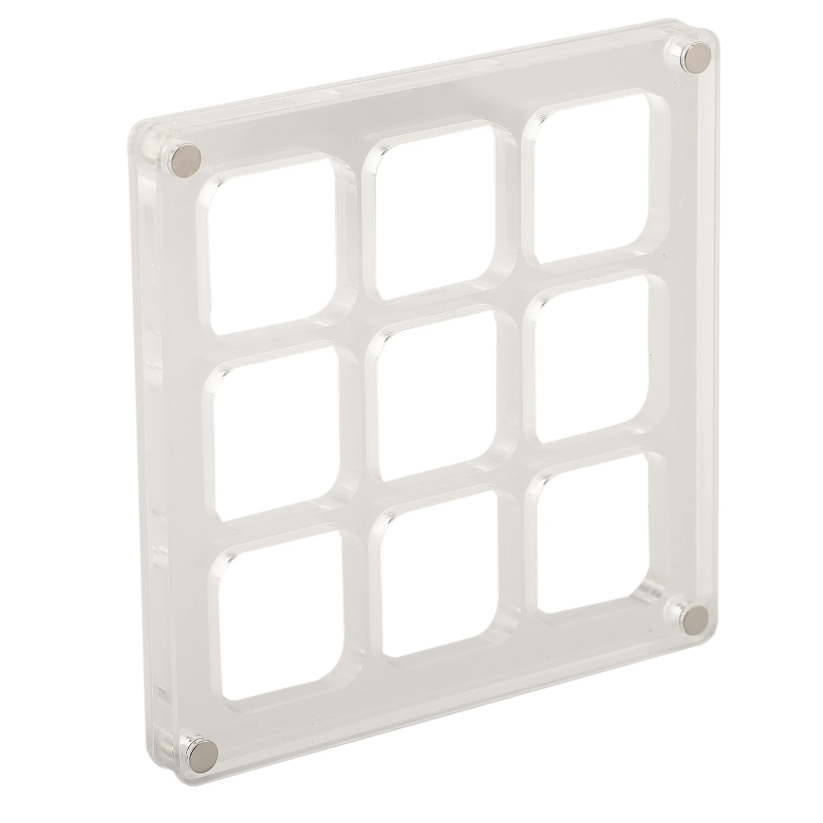 Elegant Transparent Organizer Multi Grid Shell Storage Case in Clear Acrylic Perfectly Crafted to Show Off Your Finds