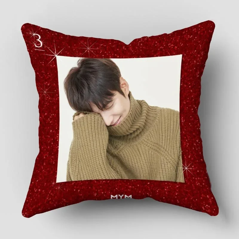 غطاء وسادة بسحّاب ، غطاء وسادة بسحّاب غير مرئي ، غطاء مزخرف ، للمنزل ، موديل minho ، 45x45 ، لي