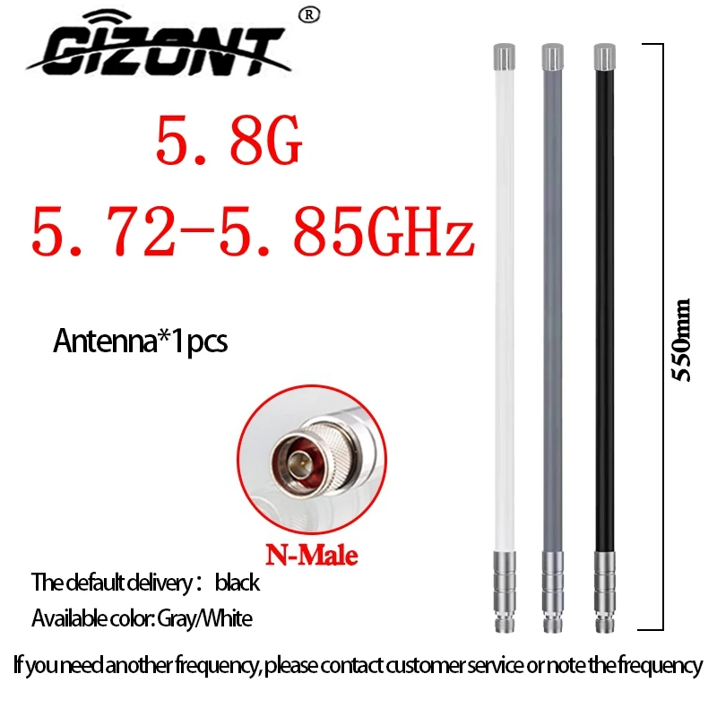 Imagem -06 - Antena Omnidirecional da Fibra de Vidro 8001000mhz 1.2g 1.5g 2.4g 5.2g 5.8ghz Poder Superior Módulo do Jammer do Drone do Uav 100w Homem de n