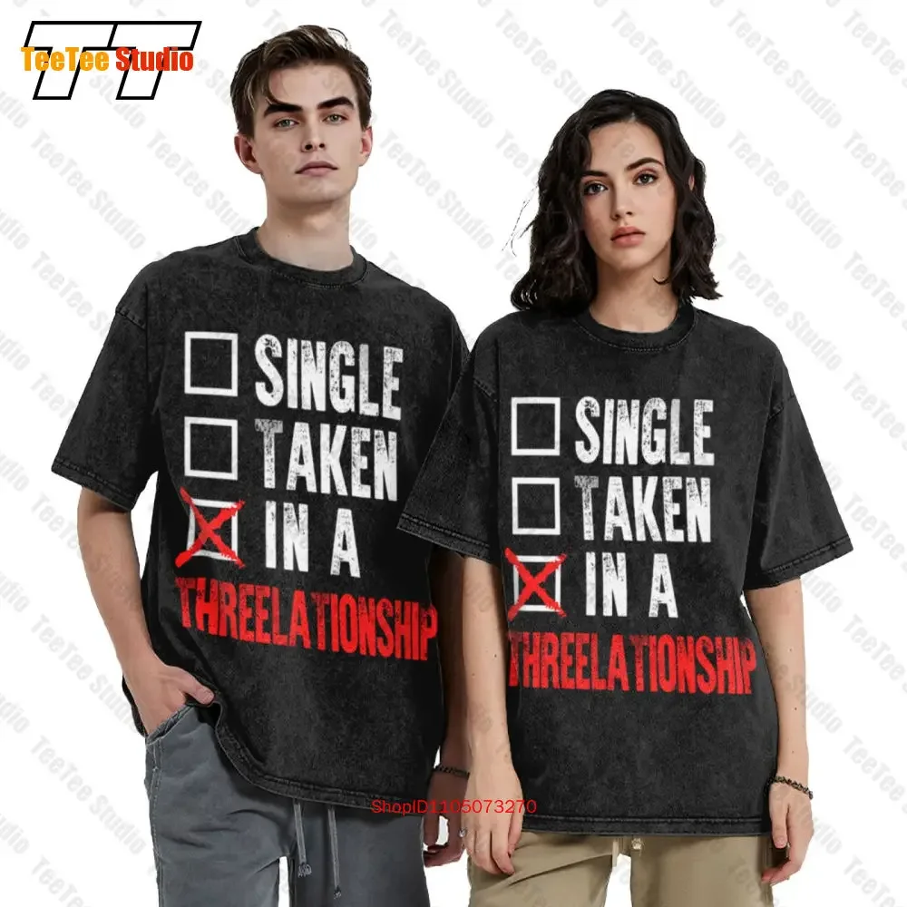 Polyamory Throuple Relationship Status Vintage Oversized T-Shirt BVQK