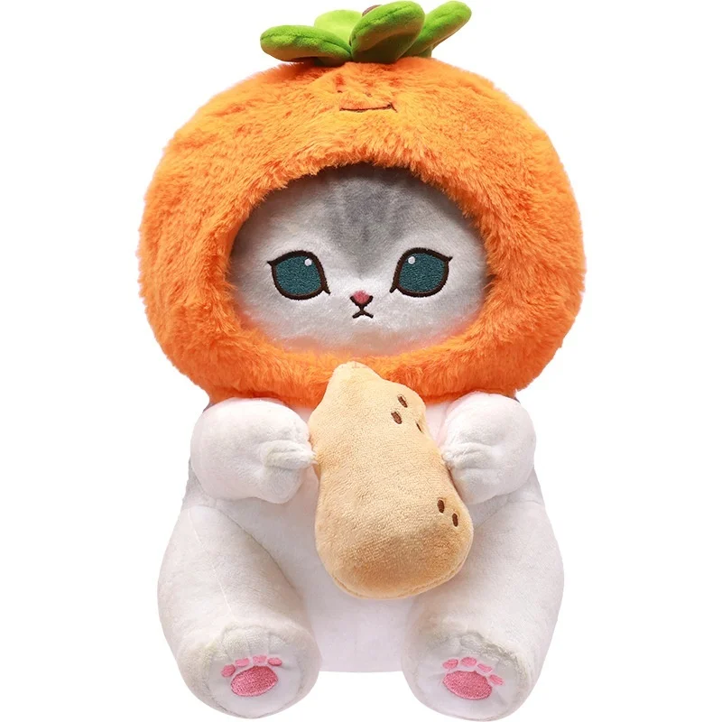 Youyou Echte Mofusand Gute Persimmon Erdnuss Serie Katze Puppe Kleine Anhänger Hai Katze Puppe Anhänger Tasche Auto Niedlichen Cartoon Anhänger