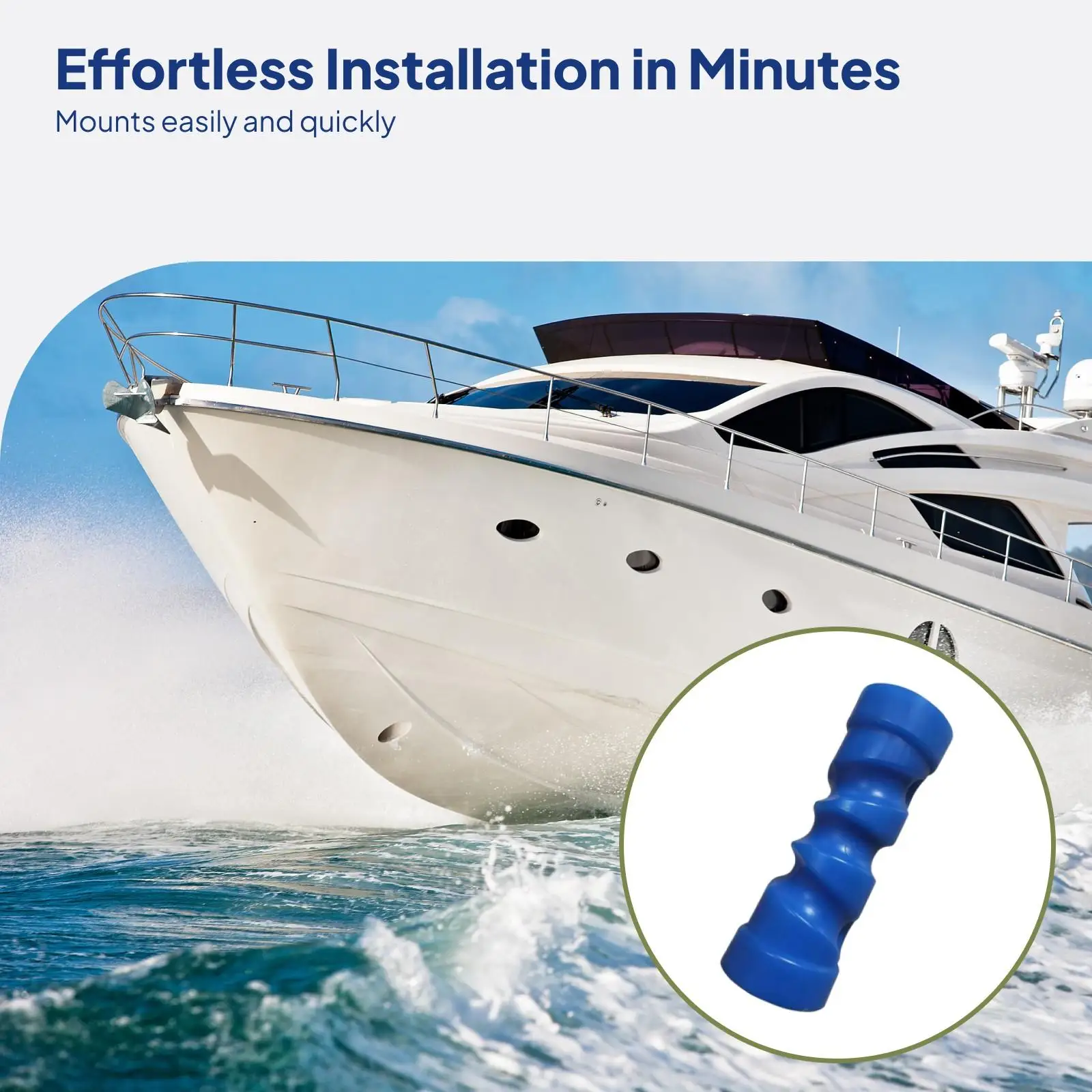 Boat Trailer Roller Replacement Marine Keel Roller Heavy Duty Support Roller Accessories for Dinghy Docks and Ports RV