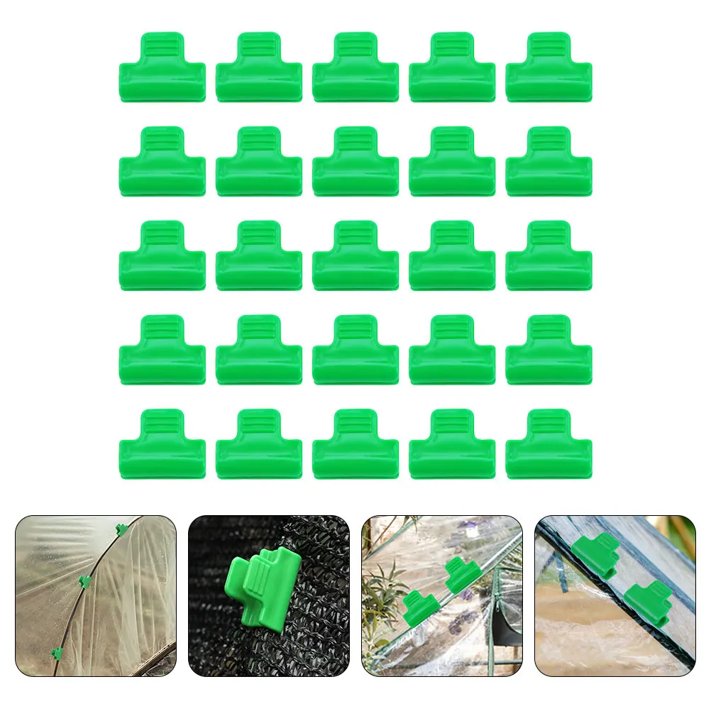

40 Pcs Arch Shed Flower Room Film Pressing Clip Tunnel Clamps for Plant Clips Greenhouse Netting Lattice