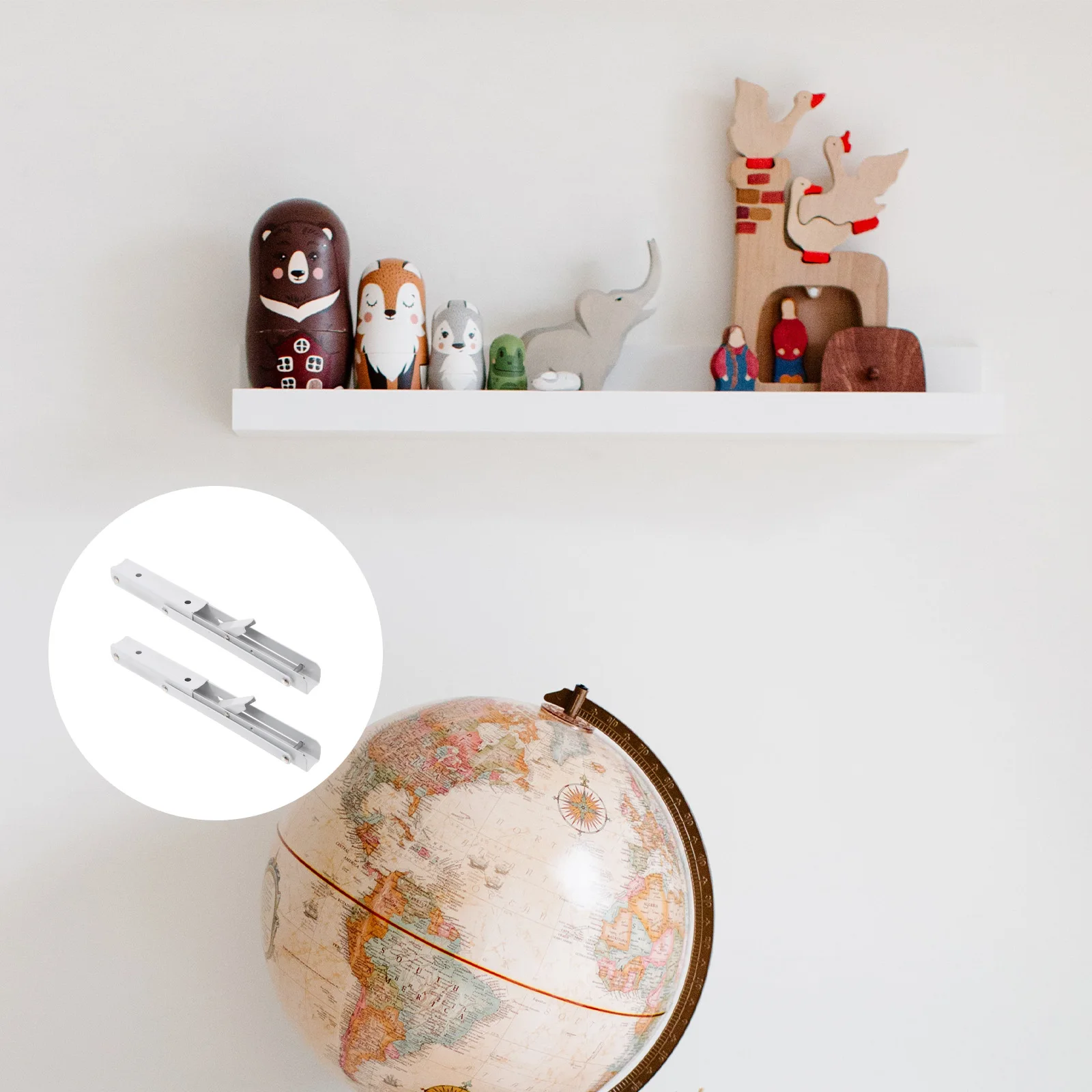 2 قطعة بين قوسين مثلث 8 بوصة رف معلق على الحائط قوس للطي يدعم لتوفير المساحة الثقيلة L على شكل بين قوسين