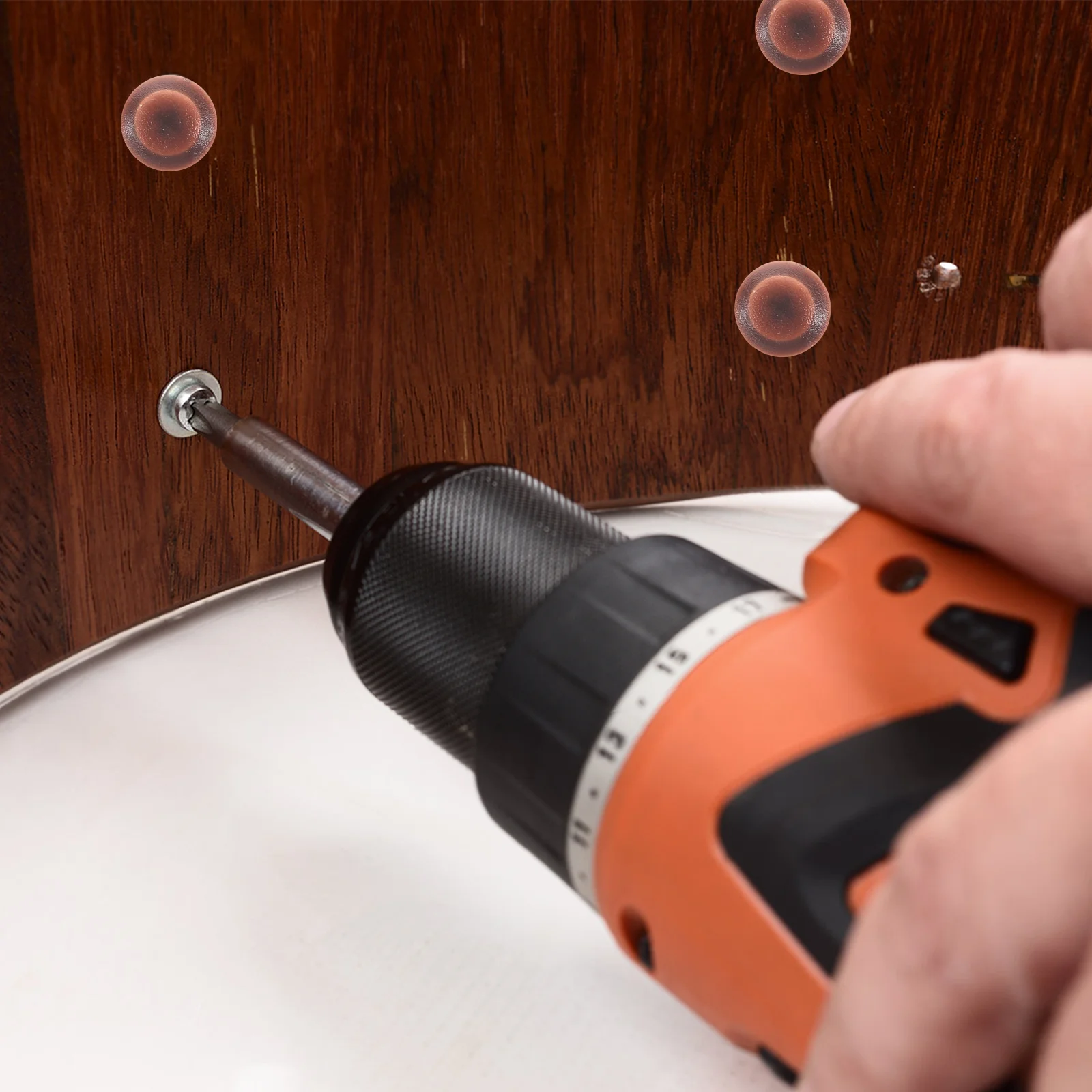 

500Pcs Plastic Screw Caps Protective Cover Durable Material Versatile Decoration Easy to Install Cross Screw Design Decorative