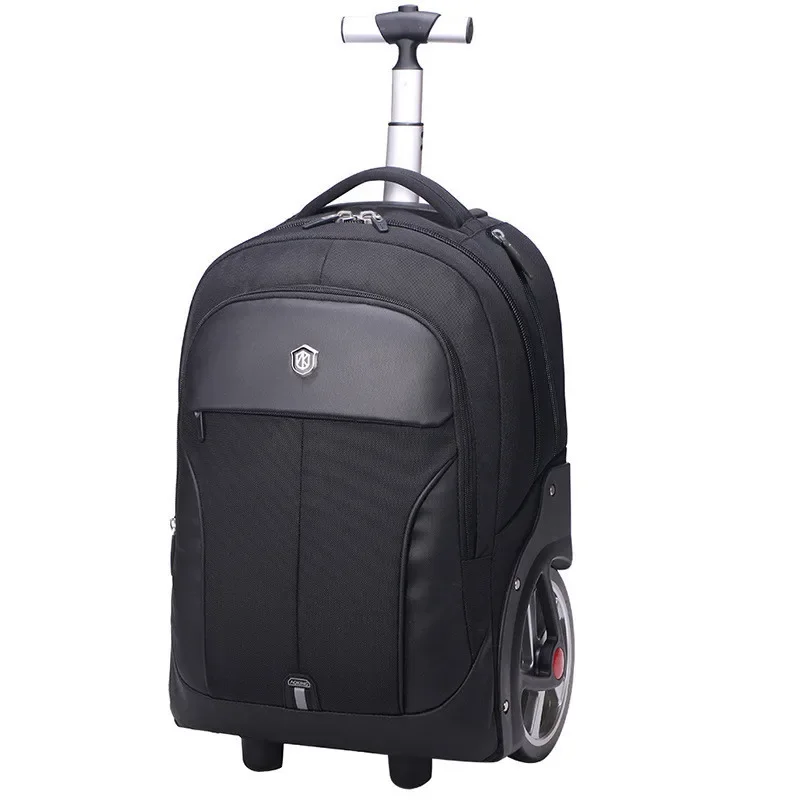 Business Trolley Backpack Big Wheels Computer Bag Student Schoolbag Laptop Tablet Storage Bags Travel Handbag Shoulders Luggage
