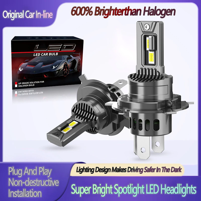 

H7 H8 Мини Супер Яркие Прожекторы Лампы Для Фар 80 Вт 120000LM Беспроводной Турбовентилятор H4 H11 H1 H3 9005 9006 Светодиодные Диодные Лампы Для Авто