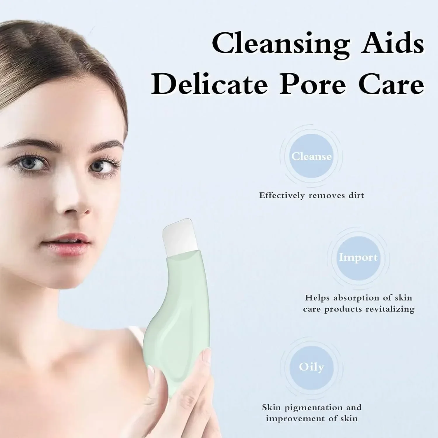 Blackhead Remover Tool for Face Nose Face Spatula for Facial Cleansing Silicone Face-Scraper Mild and Safe Skin Care Tool