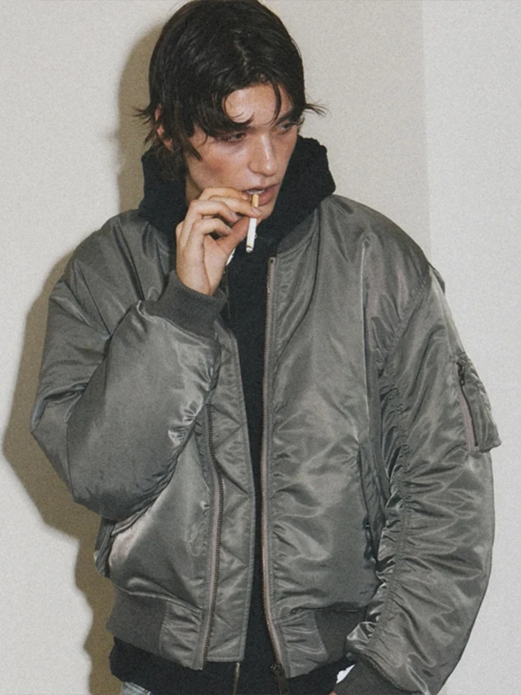 

Мужская куртка-бомбер American Style из хлопка, демисезонная, для активного отдыха, с воротником-стойкой, на молнии, с декоративными элементами