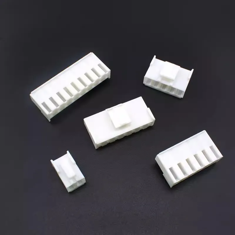 50pcs VH3.96 Rubber shell Male plug terminals 3.96mm pitch 2/3/4/5/6-10p connectors
