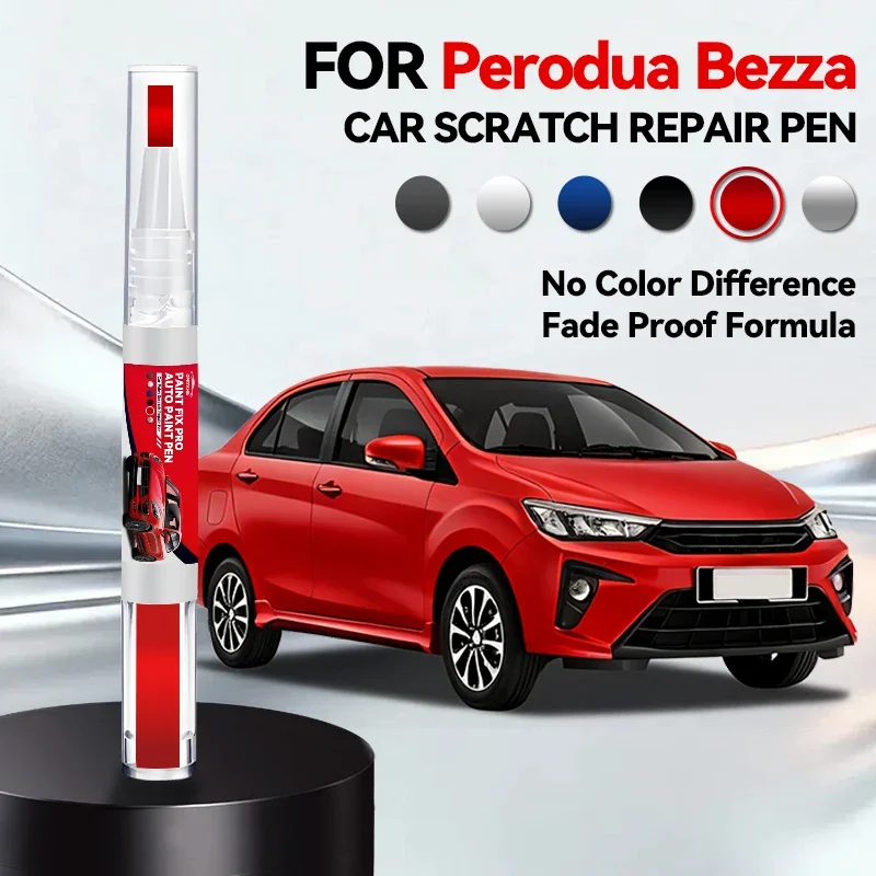 Ручка-корректор для ремонта лакокрасочного покрытия автомобиля, для PERODUA BEZZA 2018-2025, аксессуары для устранения царапин, цвета: серебристый S28, красный R67, серый S43