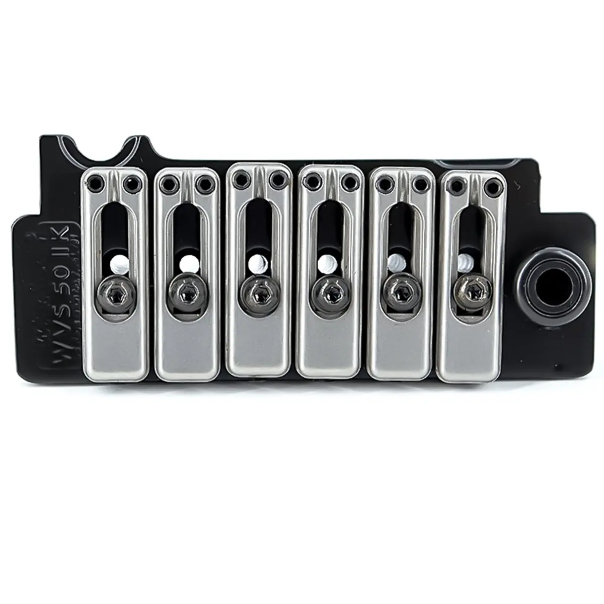AD12 52.5mm String Spacing 2-Point Steel Saddles Tremolo Bridge with Full Steel Block for Strat Electric Guitar