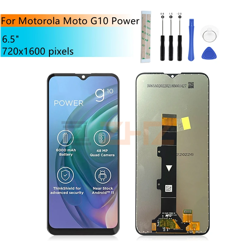 

For Motorola Moto G10 Power LCD Display Touch Screen Digitizer Assembly Replacement Repair Parts Free Tools