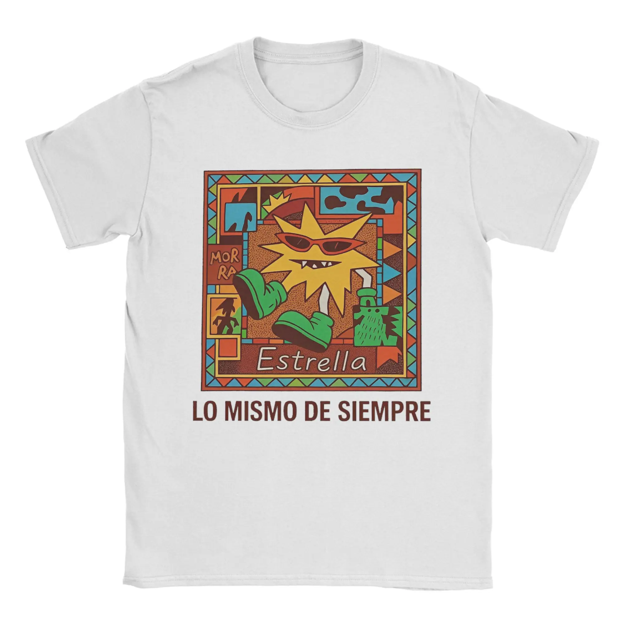 

Vintage Mora Lo Mismo De Siempre T-Shirts for Men Crewneck Cotton T Shirts Short Sleeve Tee Shirt Adult Clothing