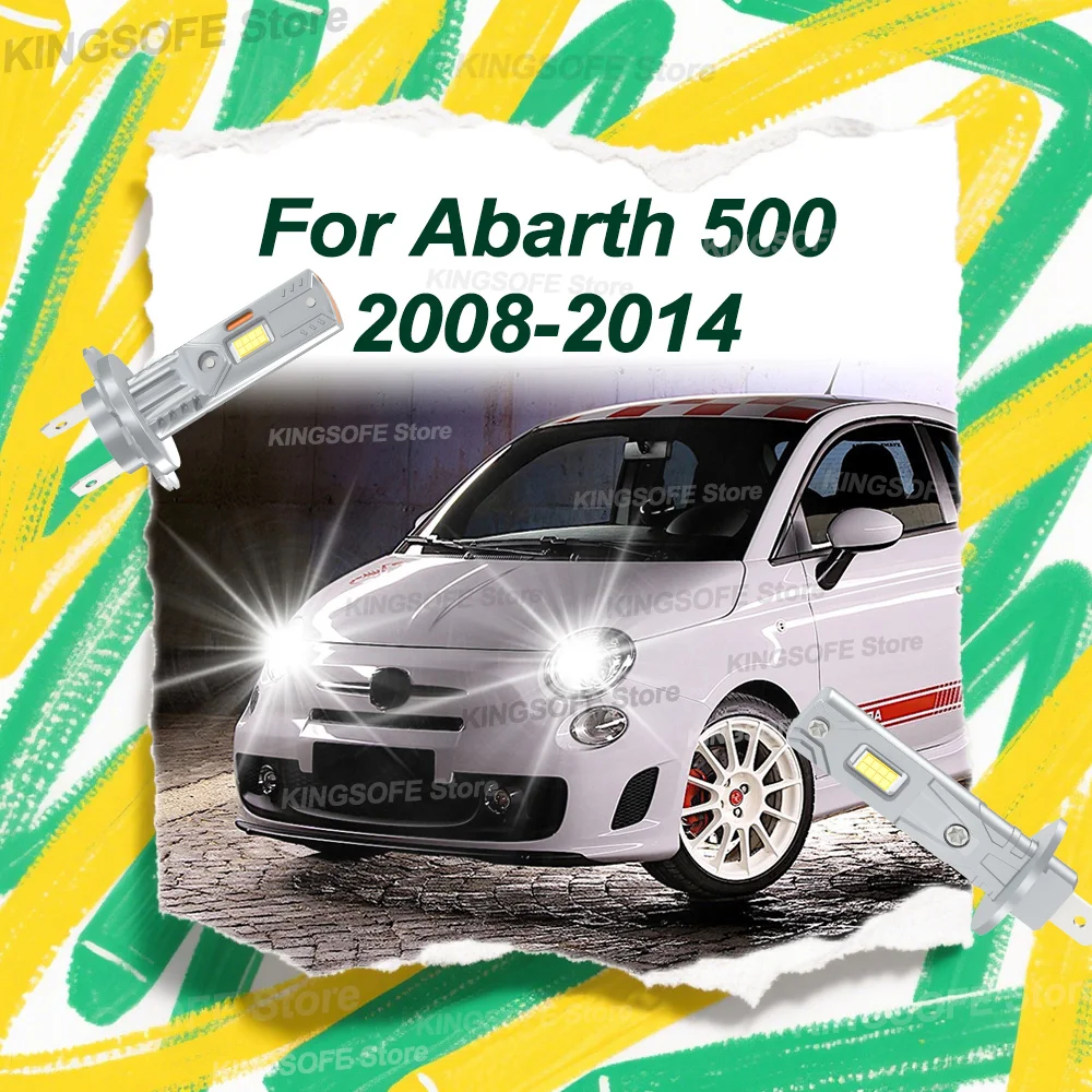 

2/4 шт. 180 Вт светодиодная лампа для фар Mini Light Plug and Play лампа 12 В для Abarth 500 2008 2009 2010 2011 2012 2013 2014