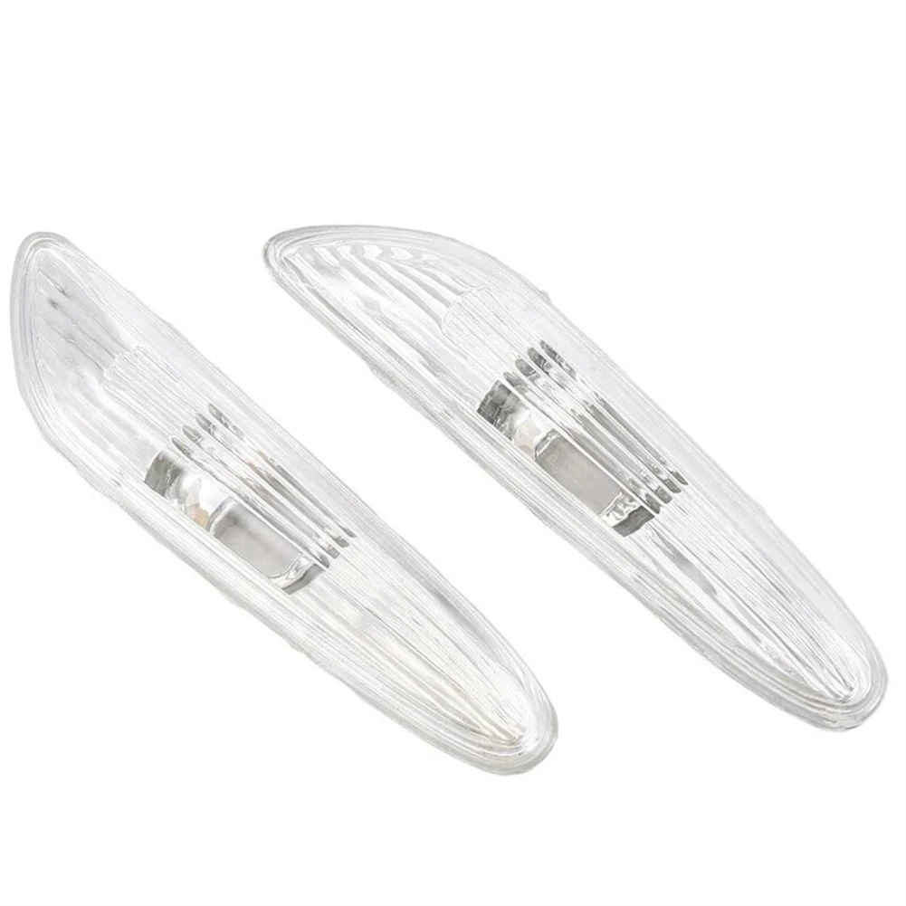 

Pair Clear Lens Side Indicator Repeater Lights for BMW 5 Series E60 E61 2004 2009 OEM Number 63137165741 63137165742